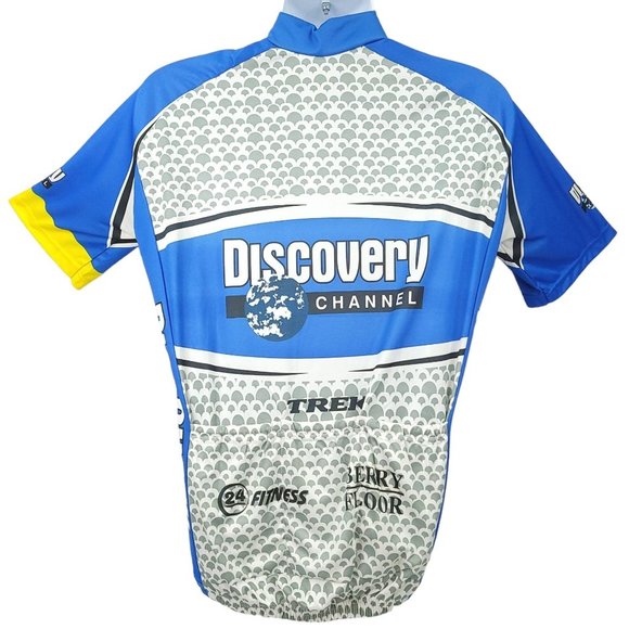 Trek Discovery Channel Cycling Jersey Size XL Berry Floor AMD 24 Fitness - Picture 2 of 13